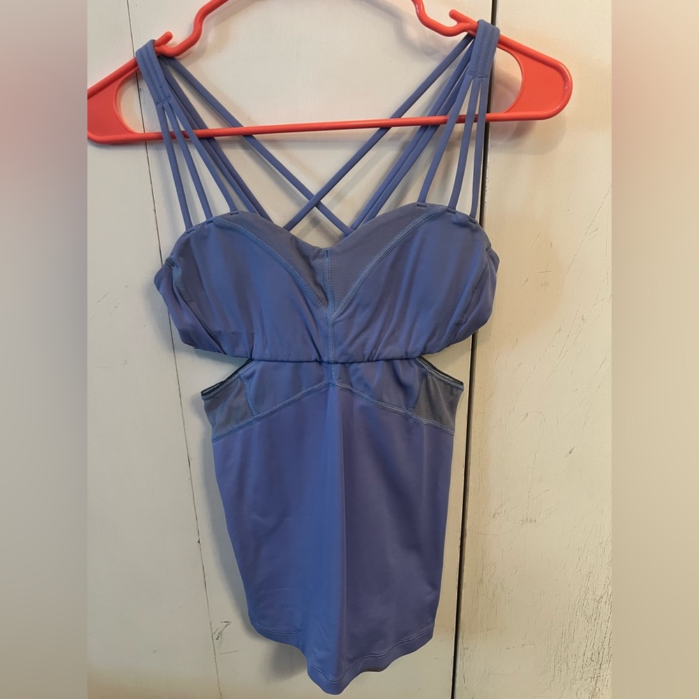 Lululemon Athletica Lilac Tank Top with Criss-Cross Straps